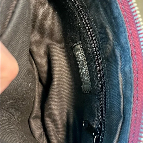 Nine West red faux leather mini bag with adjustable shoulder strap - Picture 6 of 7